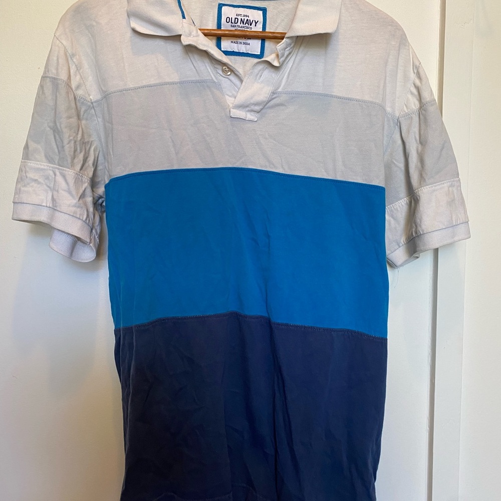 Men’s striped polo